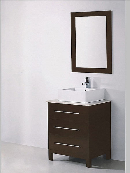 Legion Furniture 28" Single Bathroom Vanity Set with Mirror 2