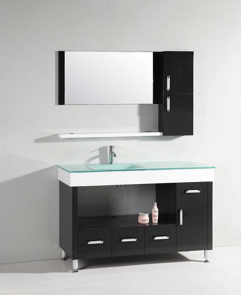 Legion Furniture 55" Single Bathroom Vanity Set with Mirror