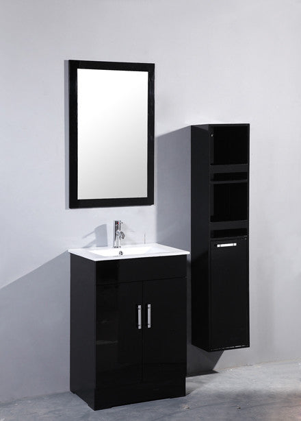 Legion Furniture 24" Vanity Set with Mirror and Side Cabinet