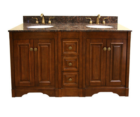 Legion Furniture 61" Double Sink Vanity Set with Soft Close Doors