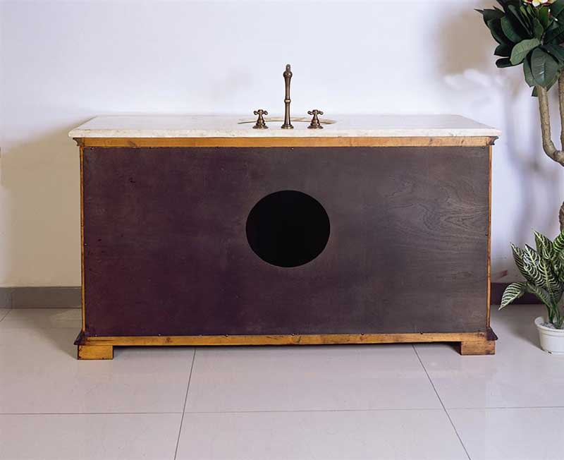 Legion Furniture 60" Solid Wood Sink Chest Vanity Set 3