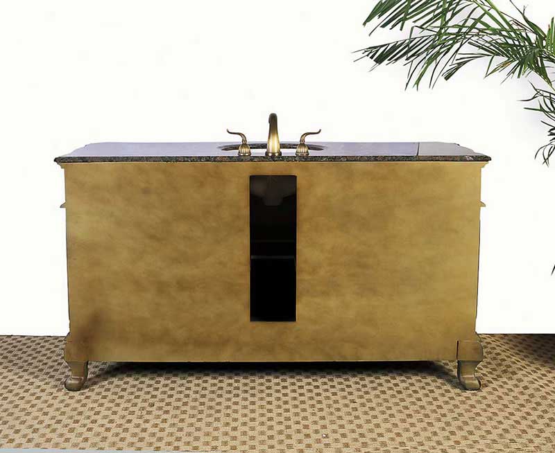 Legion Furniture 60" Sink Vanity - No Faucet Antique Brown 3