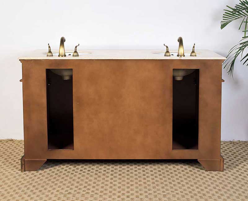 Legion Furniture 60.5" Sink Vanity - No Faucet Dark Brown 3
