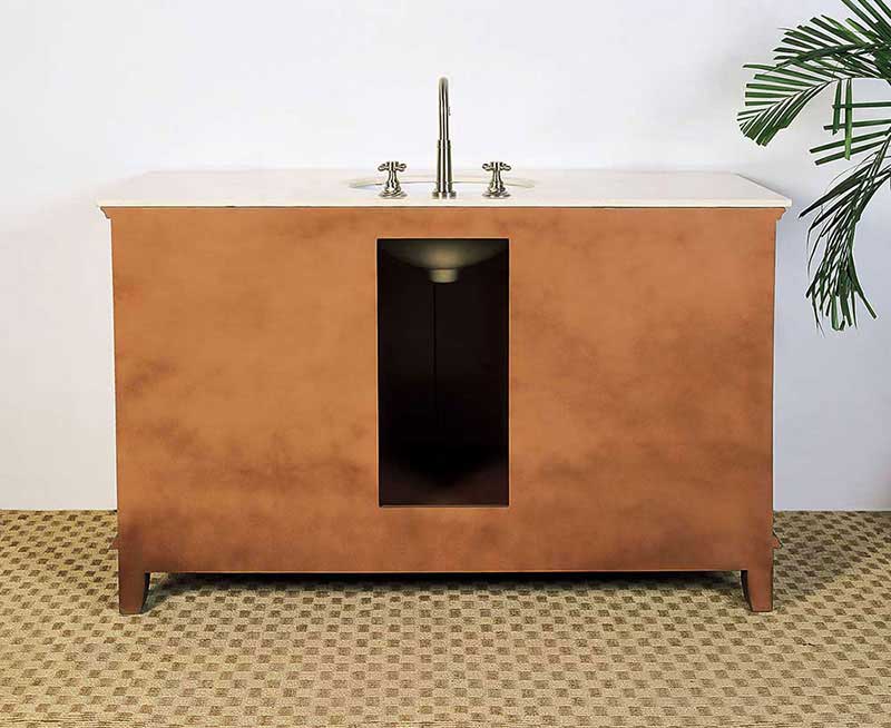 Legion Furniture 53" Sink Vanity - No Faucet Medium Brown 3