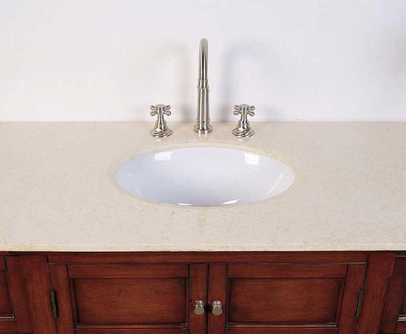 Legion Furniture 53" Sink Vanity - No Faucet Medium Brown 4