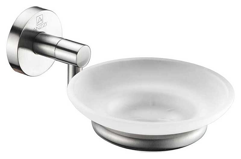 Anzzi Caster Series Soap Dish in Brushed Nickel