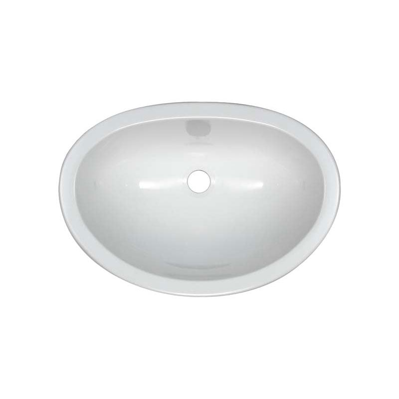 Lyons Industries DLAV01-15 White 17.5"x12.25" Single Bowl Acrylic 6" Deep Lavatory Sink Undermount or Drop-In