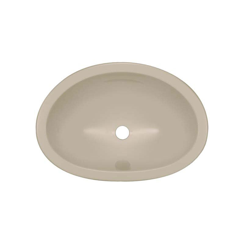 Lyons Industries DLAV02-15 Almond 17.5"x12.25" Single Bowl Acrylic 6" Deep Lavatory Sink Undermount or Drop-In