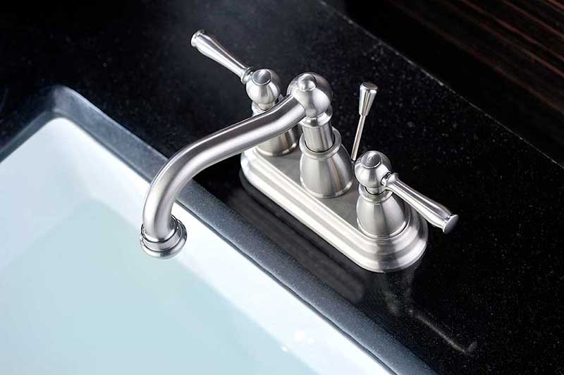 Anzzi Edge 2-Handle Bathroom Sink Faucet in Brushed Nickel 5