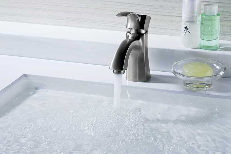 Anzzi Alto Series Single Handle Bathroom Sink Faucet in Brushed Nickel 6