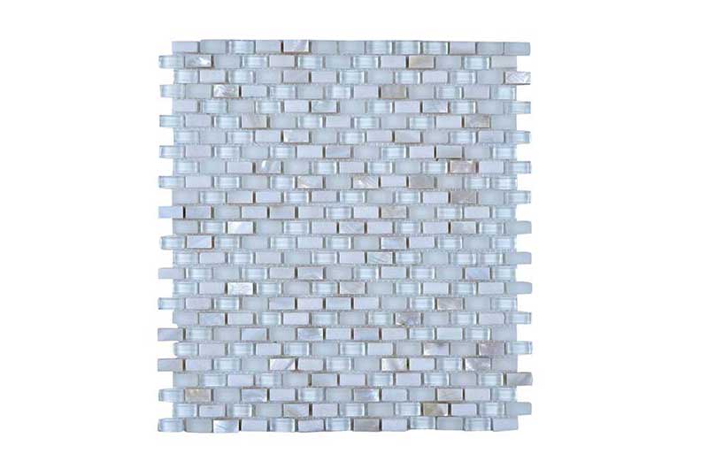 Legion Furniture Mosaic Mix With Stone-Sf Off White