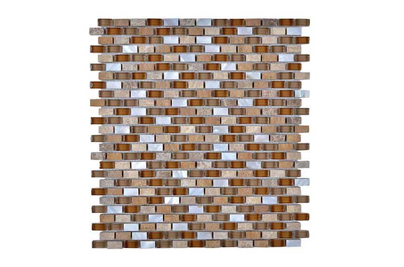 Legion Furniture Mosaic Mix With Stone-Sf Brown