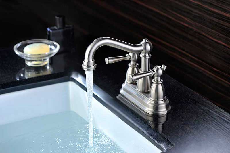 Anzzi Edge 2-Handle Bathroom Sink Faucet in Brushed Nickel 4