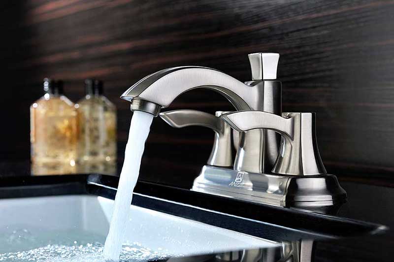 Anzzi Vista Series 2-Handle Bathroom Sink Faucet in Brushed Nickel 8