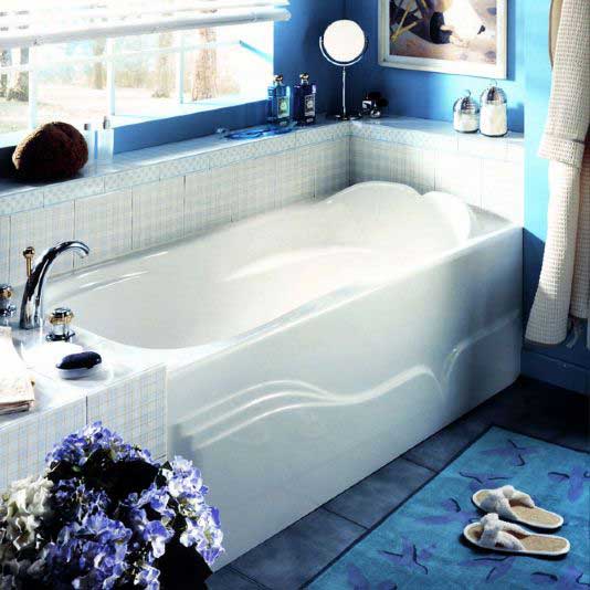 Neptune Daphne Whirlpool Tub - With Integrated Skirt - 59-3/4" L x 31-5/8" W x 19-1/4" H - DA60T