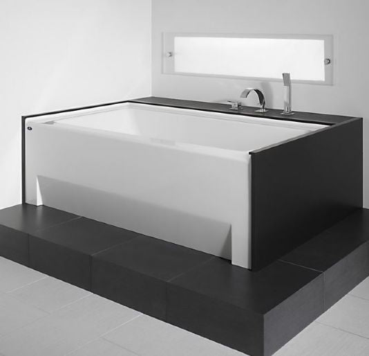 Neptune Zora 3666 Whirlpool Tub with Integrated Tile Flange 65-3/4" L x 35-3/4" W x 22" H - ZO3666T