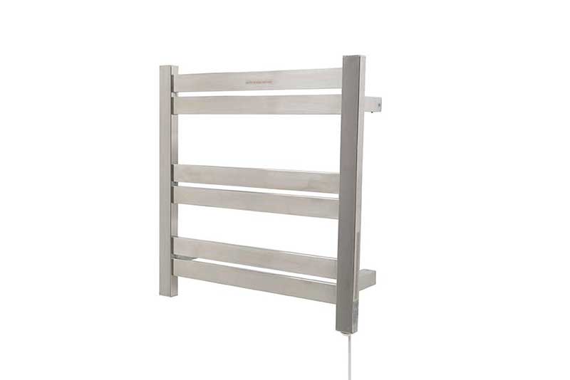Anzzi Starling 6-Bar Stainless Steel Wall Mounted Electric Towel Warmer Rack in Brushed Nickel