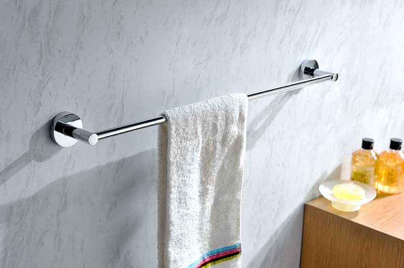 Anzzi Caster Series Towel Bar in Polished Chrome 3