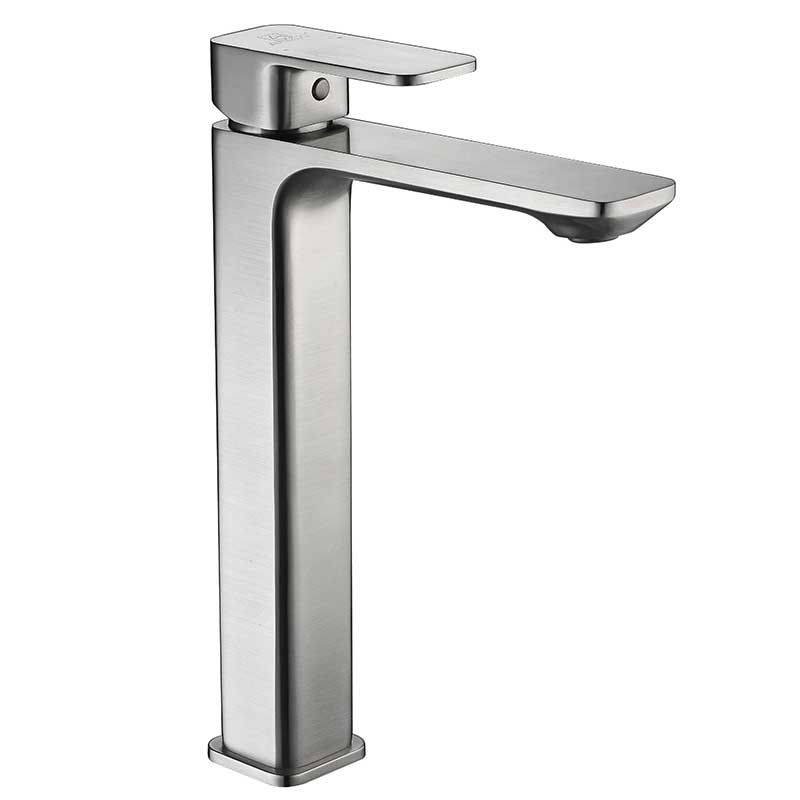 Anzzi Vibra Single Hole Single-Handle Bathroom Sink Faucet-Brushed Nickel L-AZ103BN