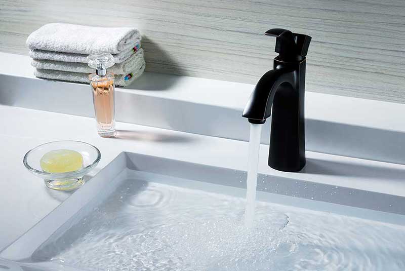 Anzzi Rhythm Series Single Handle Bathroom Sink Faucet in Oil Rubbed Bronze 4