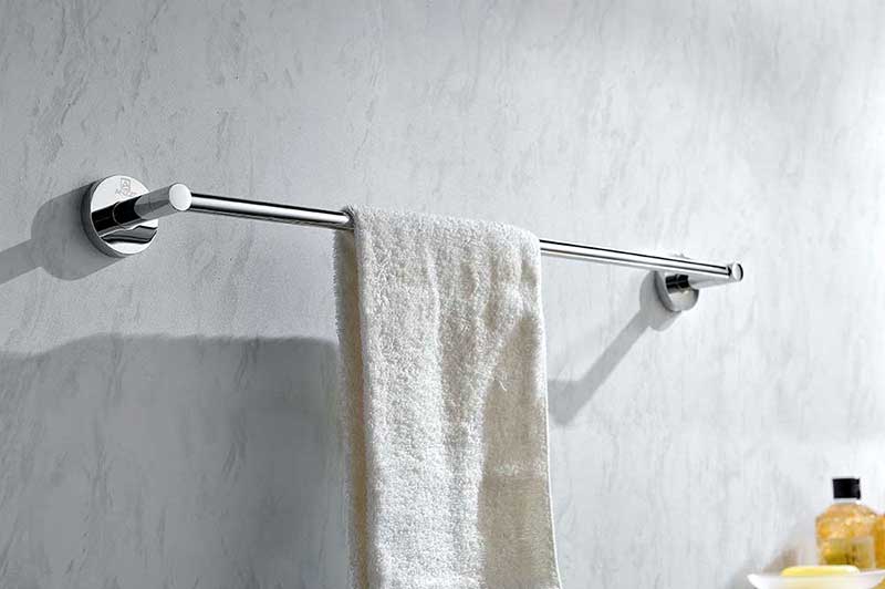 Anzzi Caster Series Towel Bar in Polished Chrome 2