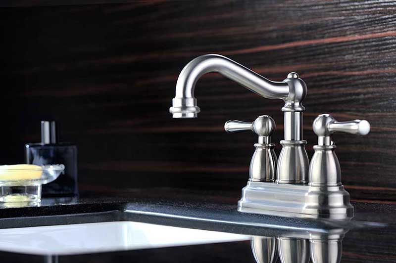 Anzzi Edge 2-Handle Bathroom Sink Faucet in Brushed Nickel 2