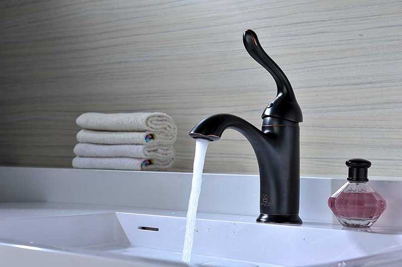 Anzzi Arc Series Single Handle Bathroom Sink Faucet in Oil Rubbed Bronze 4