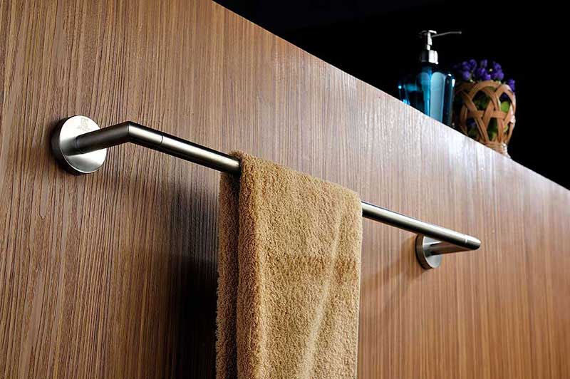 Anzzi Caster 2 Series Towel Bar in Brushed Nickel 2