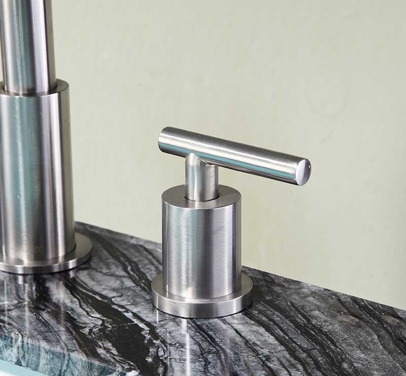 Anzzi Spartan 8 in. Widespread 2-Handle Bathroom Faucet in Brushed Nickel L-AZ191BN 5