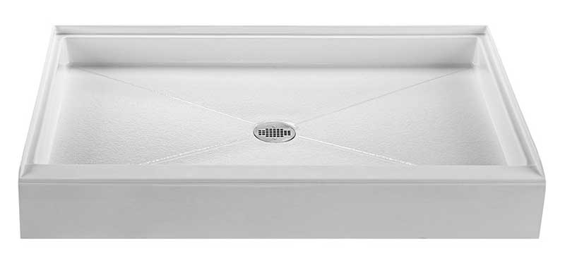 Reliance 48x32 Shower Base with Center Drain-White (R4832CD-W)