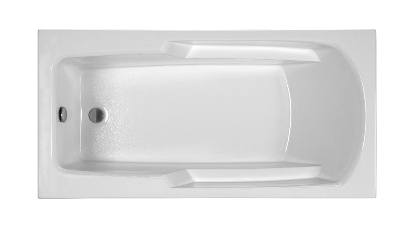 Reliance Rectangular End Drain Soaking Bath Biscuit 60" x 29.75" x 17.375" (R6030ERRS-B)