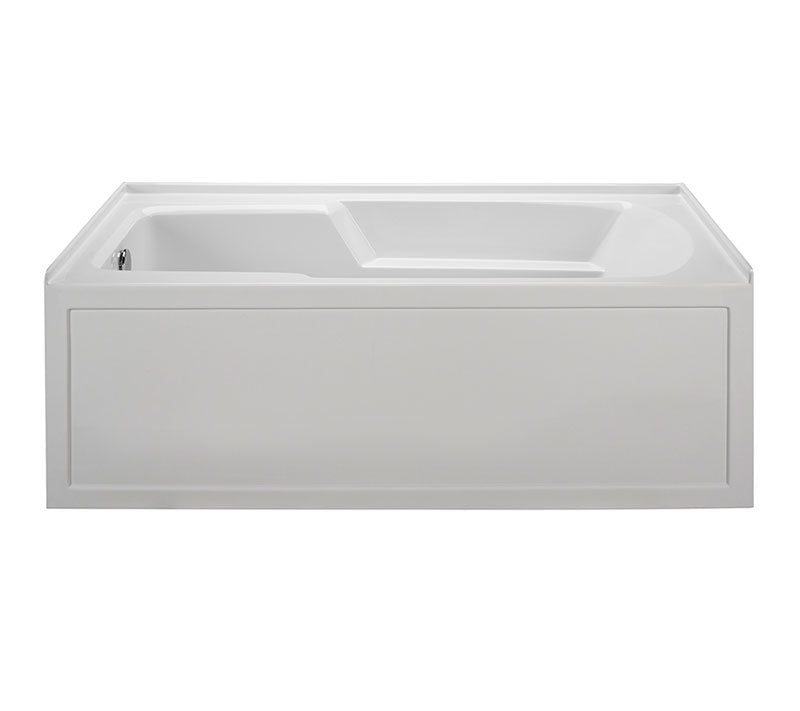 Reliance Integral Skirted End Drain Soaking Bath Biscuit 60" x 30" x 19.25" (R6030ISS-B-LH)