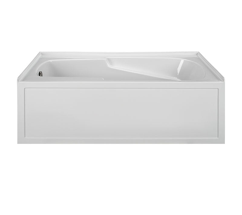 Reliance Integral Skirted End Drain Soaking Bath Biscuit 60" x 32" x 19.25" (R6032ISS-B-LH)