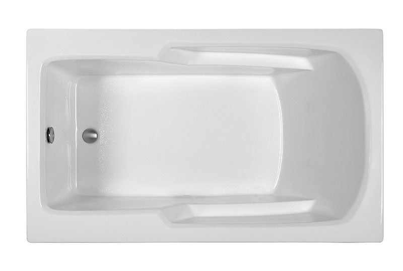 Reliance Rectangular End Drain Air Bath Bath White 59.75" x 35.75" x 19.75" (R6036ERRA-W)