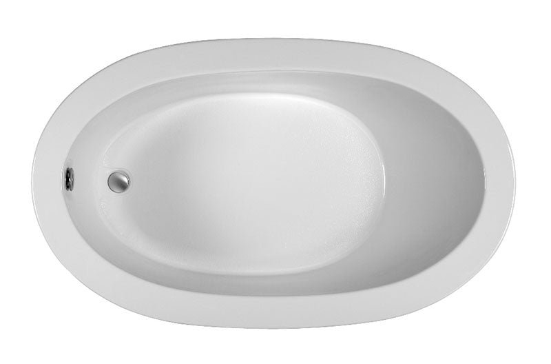 Reliance Oval End Drain Air Bath Bath White 59.5" x 35.5" x 18.75"  (R6036ODIA-W)