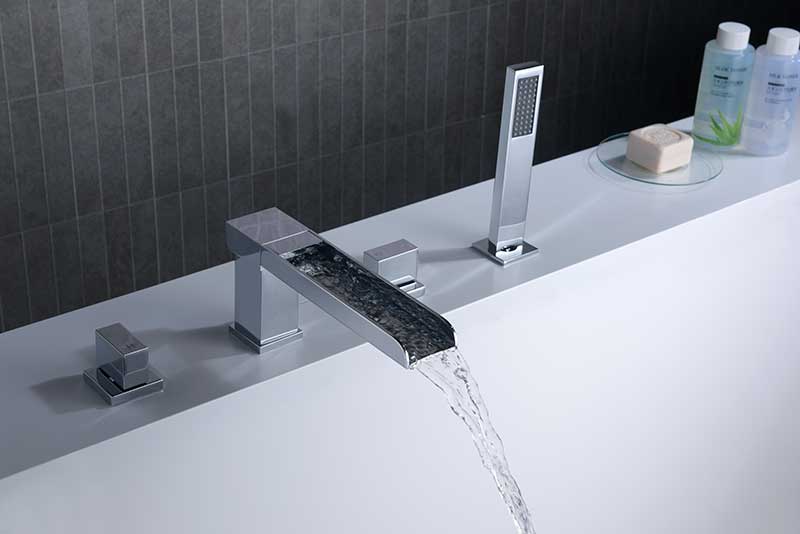 Anzzi Glymur 2-Handle Deck-Mount Roman Tub Faucet in Chrome FR-AZ039CH 3