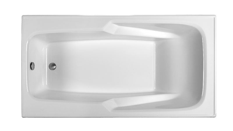 Reliance Rectangular End Drain Soaking Bath White 70" x 35.5" x 18.125" (R7136ERRS-W)