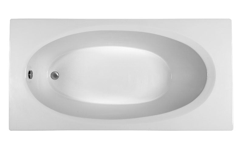 Reliance Rectangular End Drain Soaking Bath White 71.75" x 35.75" x 19.75" (R7236EROS-W)