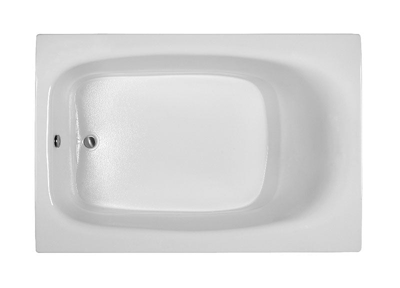 Reliance Rectangular End Drain Air Bath Bath White 71.25" x 47.25" x 20" (R7248ERXA-W)