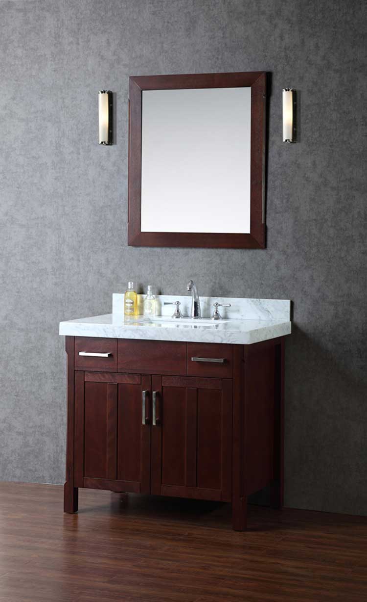 Ariel by Seacliff Redford 36" Single-Sink Bathroom Vanity Set With Mirror SCRED36TWA 2