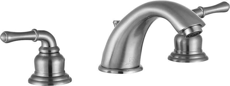 Anzzi Prince 8 in. Widespread 2-Handle Bathroom Faucet in Brushed Nickel L-AZ136BN