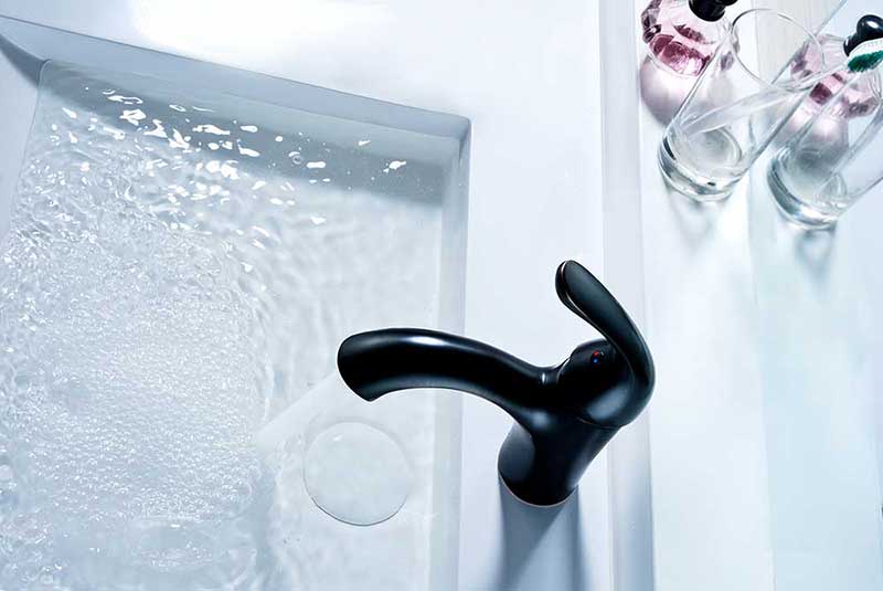 Anzzi Clavier Series Single Handle Bathroom Sink Faucet in Oil Rubbed Bronze 7
