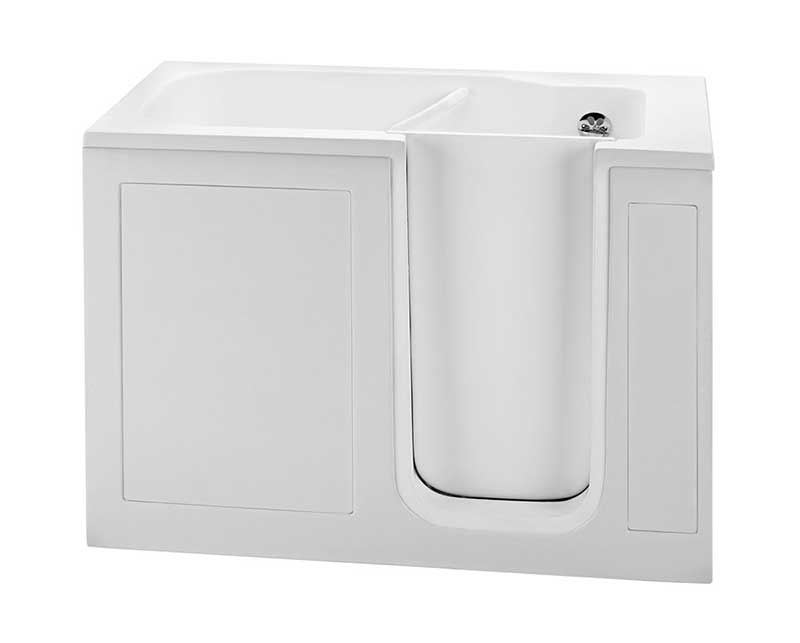 Reliance Walk-In Air Bath WP Combo with Valves-Biscuit  51.5 x 30.25 x 37.5 (RWI5030C-B)