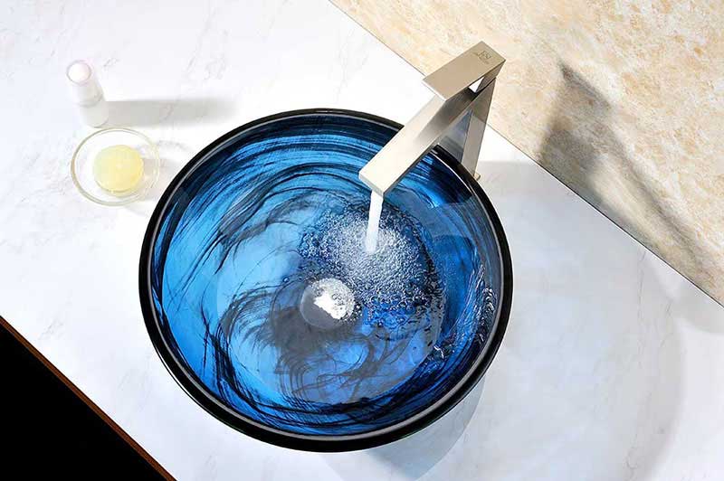 Anzzi Soave Series Deco-Glass Vessel Sink in Sapphire Wisp 4