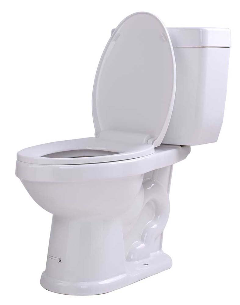 Anzzi Talos 2-piece 1.6 GPF Single Flush Elongated Toilet in White T1-AZ065 21