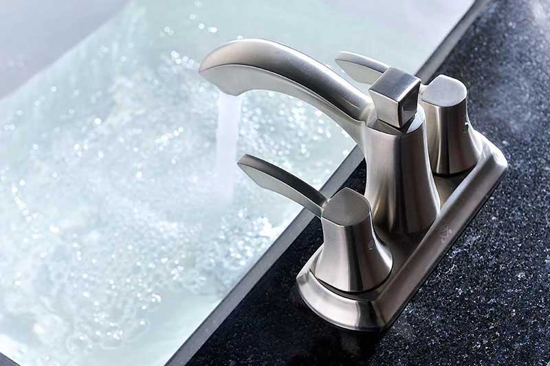 Anzzi Vista Series 2-Handle Bathroom Sink Faucet in Brushed Nickel 6