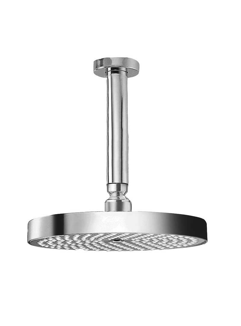 Jewel Faucets 8" Round Ceiling Mount Anti-Lime Shower Head with 6" Brass Shower Arm in Chrome CEI-STID-20/15