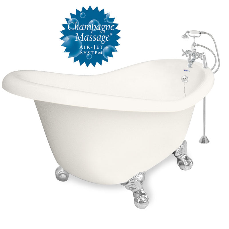 American Bath Factory Champagne Marilyn 67" Bisque AcraStone Package