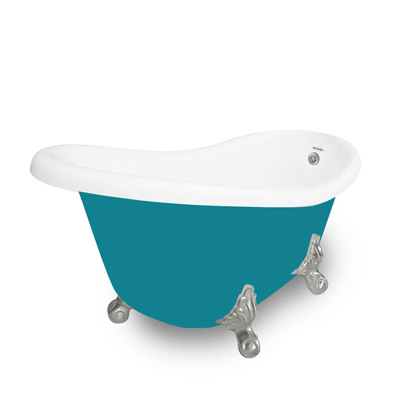 American Bath Factory Marilyn 67" Splash of Color AcraStone Tub & Drain, 7" Faucet Holes