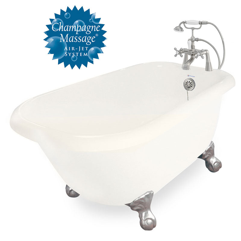 American Bath Factory Champagne Jester 54" Bisque AcraStone Package